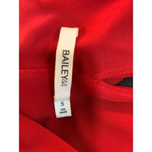 Bailey 44 Biana Dress Red Sleeveless V-Neck Midi Straps & Back Slit USA NWD 8308 - Picture 6 of 12